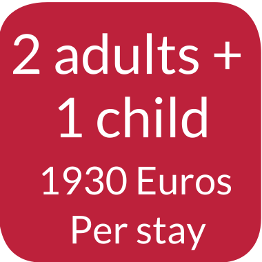 Price 2 adults  child