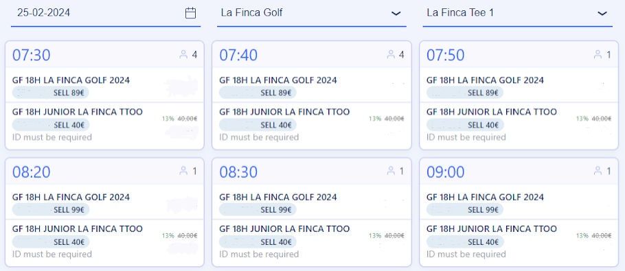 La Finca green fees