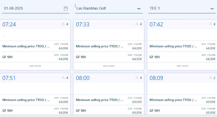 La Ramblas green fees
